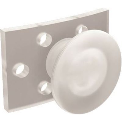 Clear Buttons Rectangular - PK/10