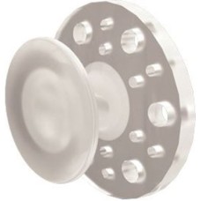 Clear Buttons Round - PK/10