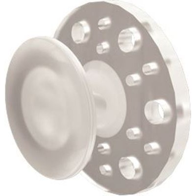 Clear Buttons Round - PK/10